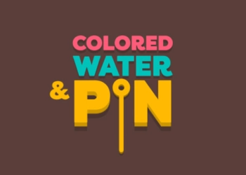 Colored Water & Pin